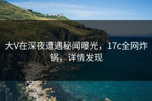 大V在深夜遭遇秘闻曝光，17c全网炸锅，详情发现